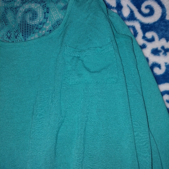 Bozzolo tank top. Size Lg. Sea green. - Picture 2 of 4